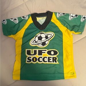 Kids Green and Yellow Soccer Jersey